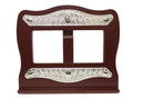 Shtender: Mahogahny With Silver Plated Design
