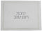 Challah Cover: Vinyl Clear Square Border Design - Silver