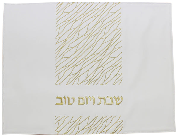 Challah Cover: Vinyl Center Design - Gold