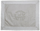 Challah Cover: Vinyl Dot Frame Design - Grey