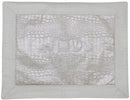 Challah Cover: Vinyl Rock Frame Design - White