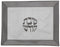 Challah Cover: Vinyl Rock Frame Design - White & Brown