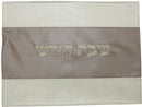 Challah Cover: Vinyl Stripe Design - Grey & White