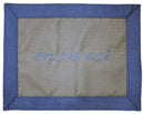Challah Cover: Linen - Grey & Blue
