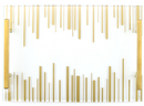 Challah Board: Lucite Gold Stripe Design with Glass Top