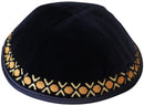 Majestic Giftware - Navy Velvet With Circles Design -