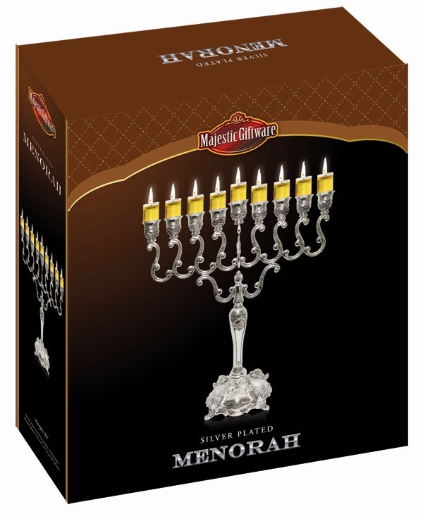 Chanukah Menorah: Silver Plated