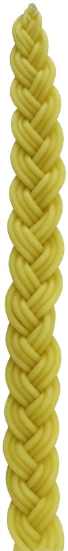Havdalah Candle: Braided Beeswax - Yellow