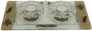 Candlestick Set & Tray - Glass