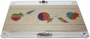 Shabbos Tray: Glass Pomegranate Design - Multicolor