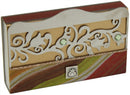 Shabbos Matchbox Holder: Laser Cut Rose Design - Multicolor