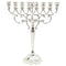 Chanukah Menorah: Silver Plated Filigree Design - 13.5"