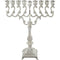 Chanukah Menorah: Silver Plated Filigree Design - 18"