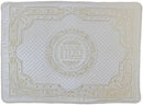 Pesach Set Brocade White With Plastic: 4 Pcs