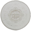 Pesach Set: Brocade White With Plastic - 4 Pc Set