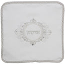 Pesach Set: Brocade White With Plastic - 4 Pc Set
