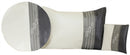 Pesach Set: Vinyl 3 Tone Grey Stripe Design (3 Pc Set) - Ivory