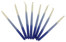 Chanukah Candles: 45 Israeli Wax Candles - Blue & White