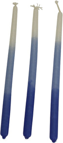 Chanukah Candles: 45 Israeli Wax Candles - Blue & White