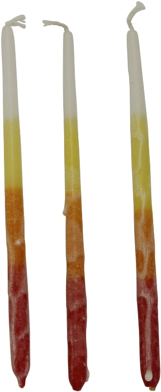 Chanukah Candles: 45 Israeli Wax Candles - Multicolor