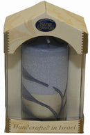 Havdalah Candle: Pillar Wax - Blue