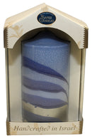 Havdalah Candle: Pillar Wax - Blue