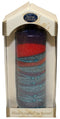 Havdalah Candle: Pillar Wax - Multicolor