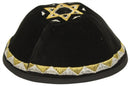 Majestic Giftware - Velvet Black With Gold & Silver Embroidery & Star of David -