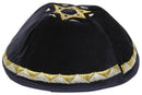 Majestic Giftware - Velvet Navy With Gold & Silver Embroidery & Star of David -
