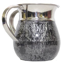 Wash Cup Stainless Steel - White And Silver Finish