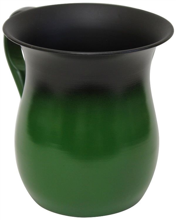 Wash Cup: Stainless Steel - Green & Black
