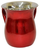 Wash Cup: Stainless Steel Shiny - Red