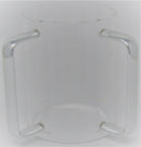 Wash Cup: Lucite - Silver Handles
