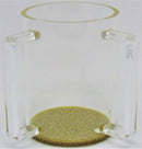 Wash Cup: Lucite - Gold Sparkle Base