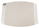 Challah Board: Emanuel Porcelain Metal Cutout - White