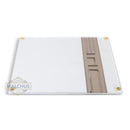 Challah Board: Glass Side Stripe Design
