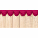 Sukkah Decoration: Drapery Curtain Burgundy Mural - 6.5'