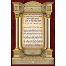 Sukkah Decoration: Tefillah For Leaving Sukkah Mural - 7.5'