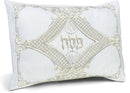 Pesach Set: Radiance Collection Diamond Shape In Center White Crushed Velvet And Suede