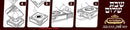 Bencher Set: Holder With 6 Benchers - White
