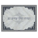 Menorah Tray: Glass Frame Design Large - Grey