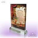 Home Blessing: Crystal Glass Mount Stand