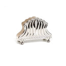 Napkin Holder: Silver Plated Matt Stripe Design