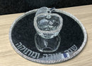 Honey Dish & Mirror Tray: Round With Stones