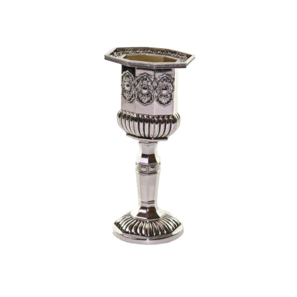 Havdalah Candlestick: Silver Plated Octagon