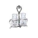 Salt & Pepper Shaker Set: Silver Plated Filigree