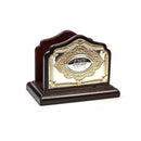 Bencher Holder: Wood & Silver Plated Gold Filigree Design