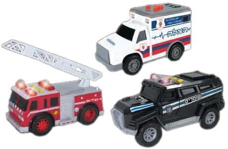Mitzvah Wheels: Emergency Vehicles Set (3 Pcs)