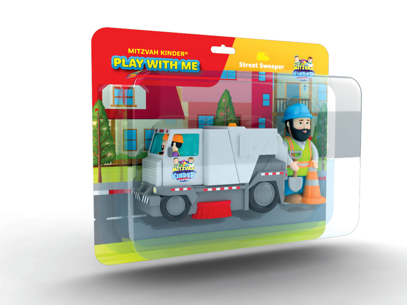 Mitzvah Kinder: Play With Me Playset - Street Sweeper (2 Pcs)