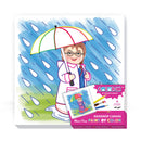 Mitzvah Kinder: Color-In Raindrop Canvas - Paint By Color